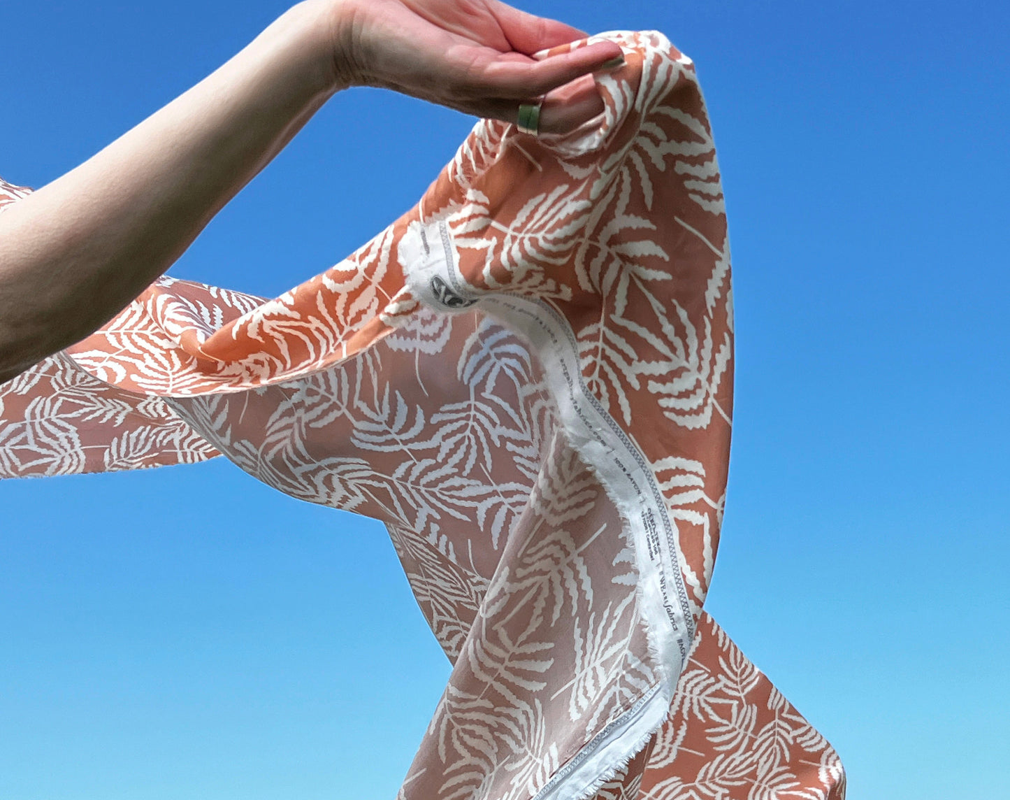 Bolt End • Ferngully Cinnamon on Rayon Challis
