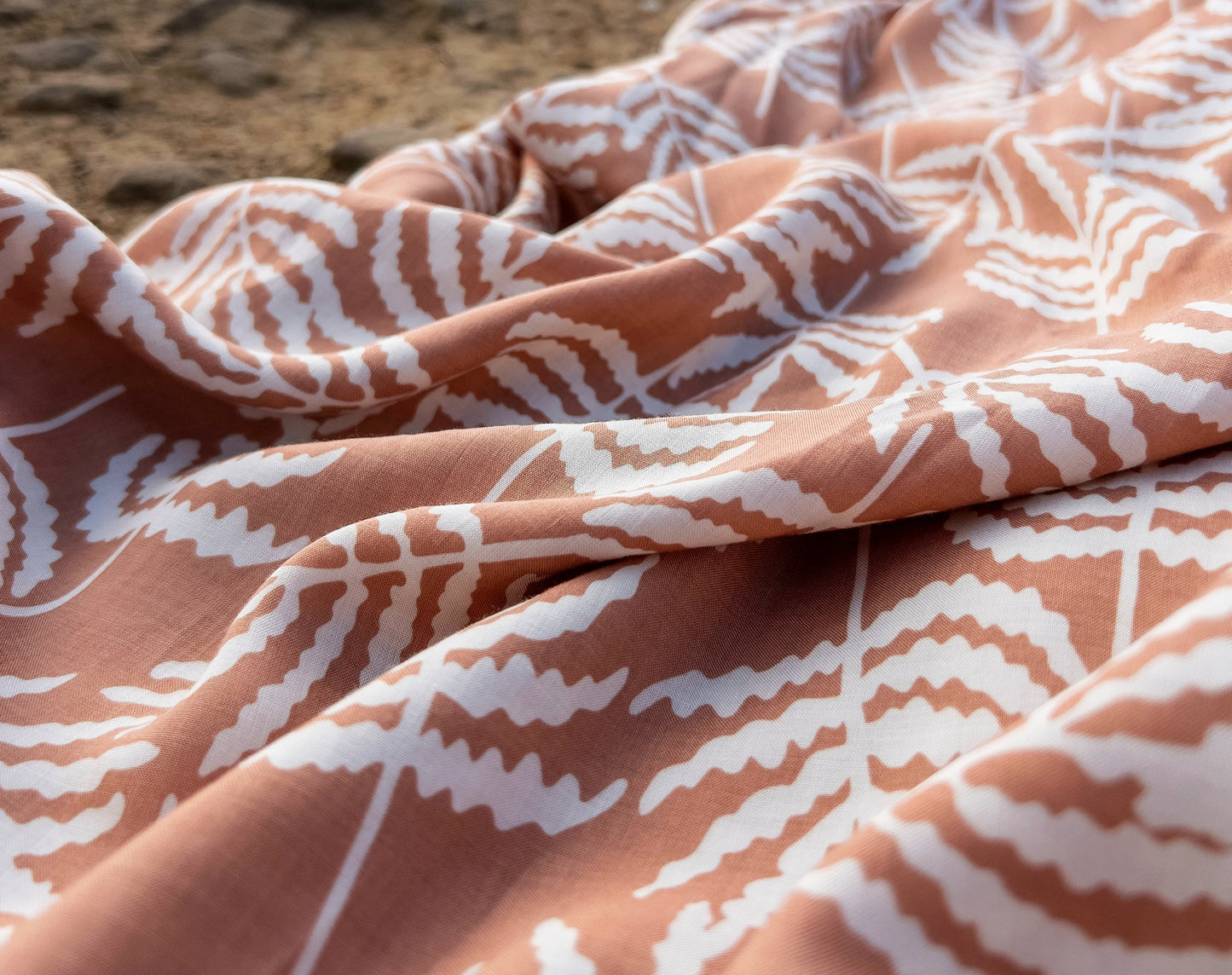 Bolt End • Ferngully Cinnamon on Rayon Challis
