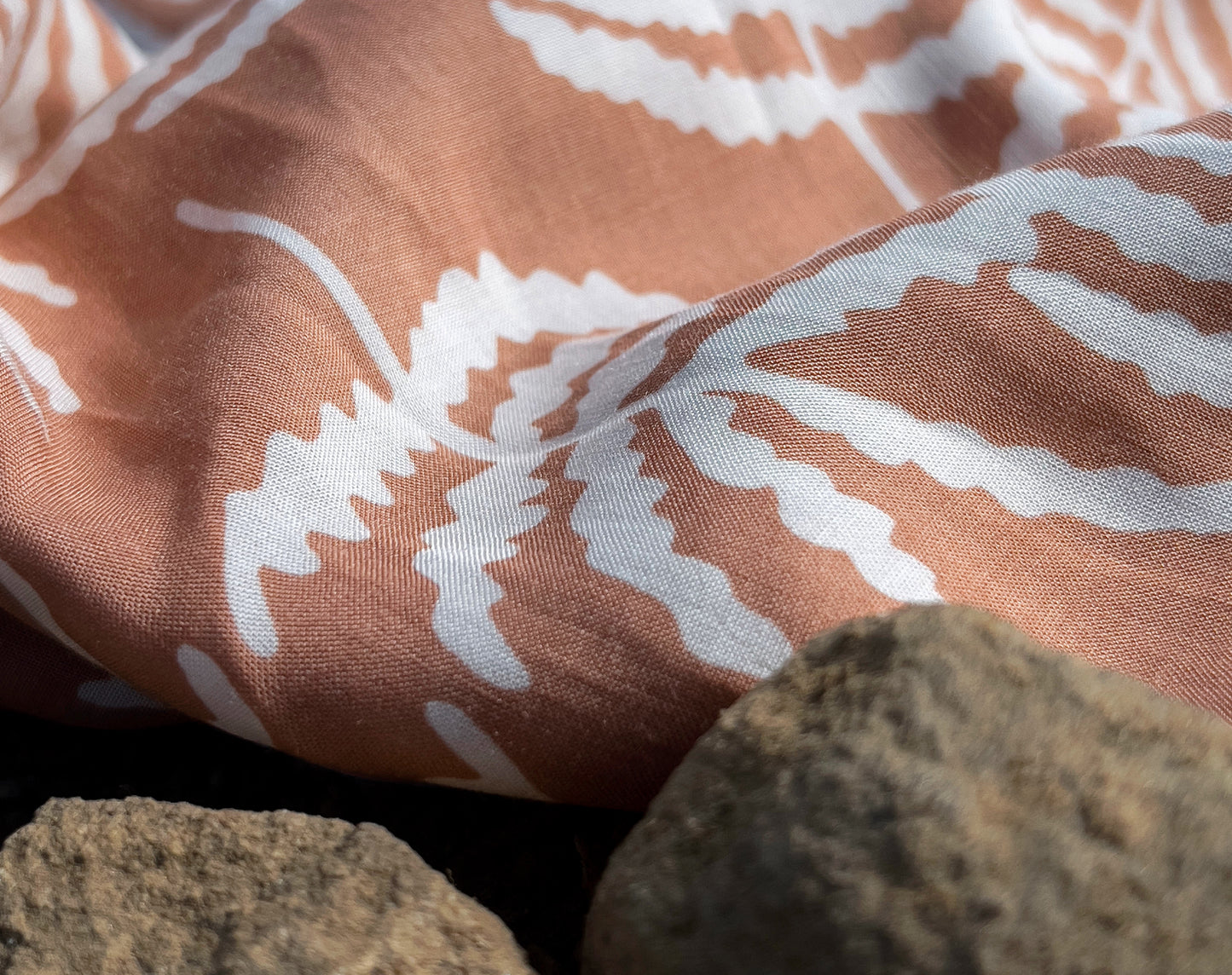 Bolt End • Ferngully Cinnamon on Rayon Challis