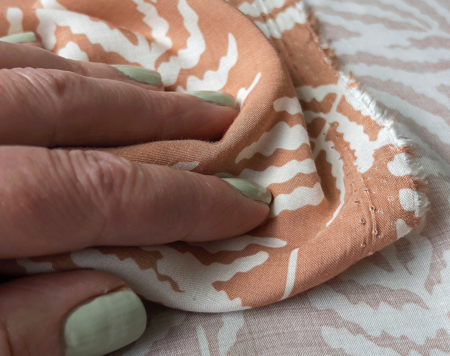 Bolt End • Ferngully Cinnamon on Rayon Challis