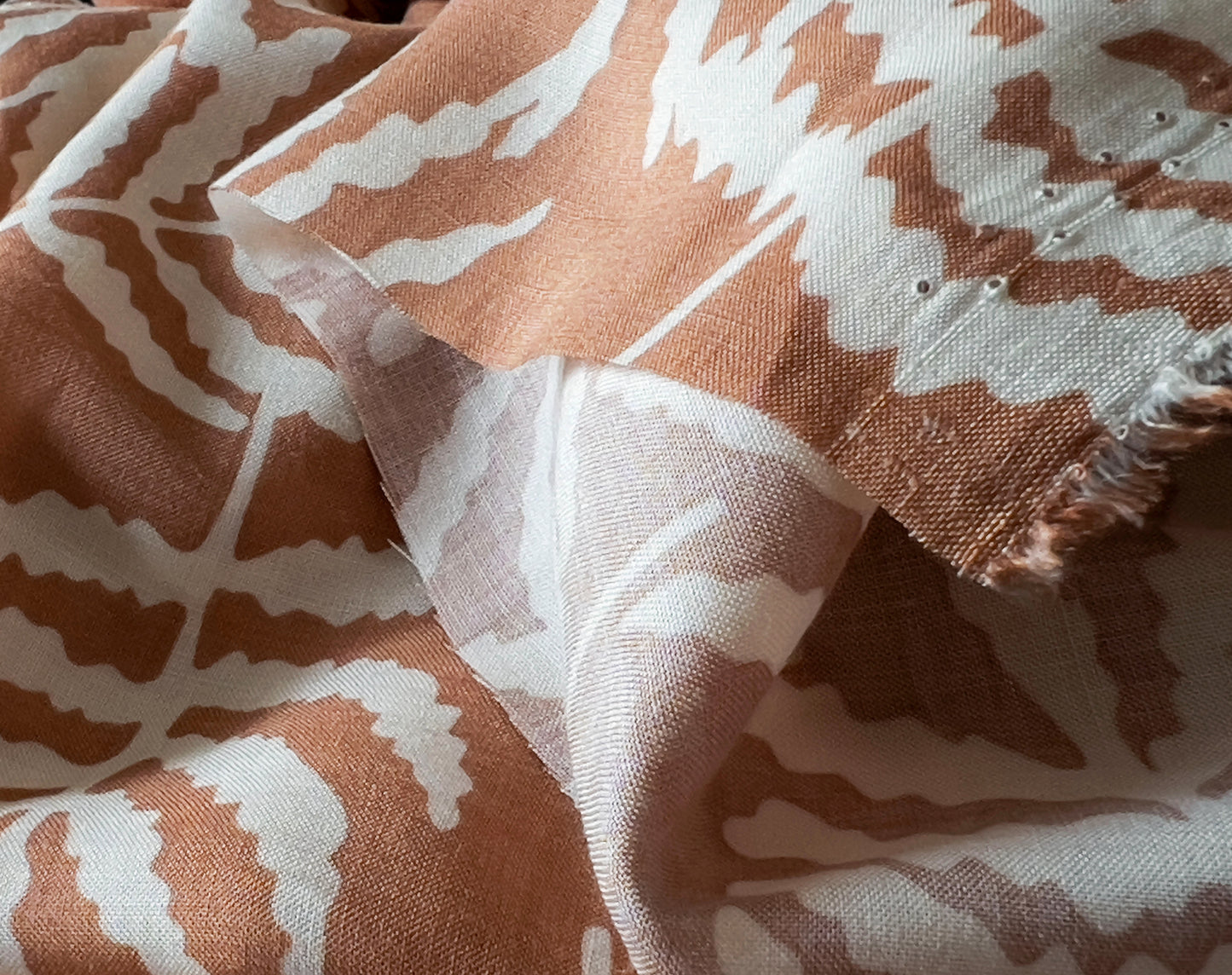 Bolt End • Ferngully Cinnamon on Rayon Challis