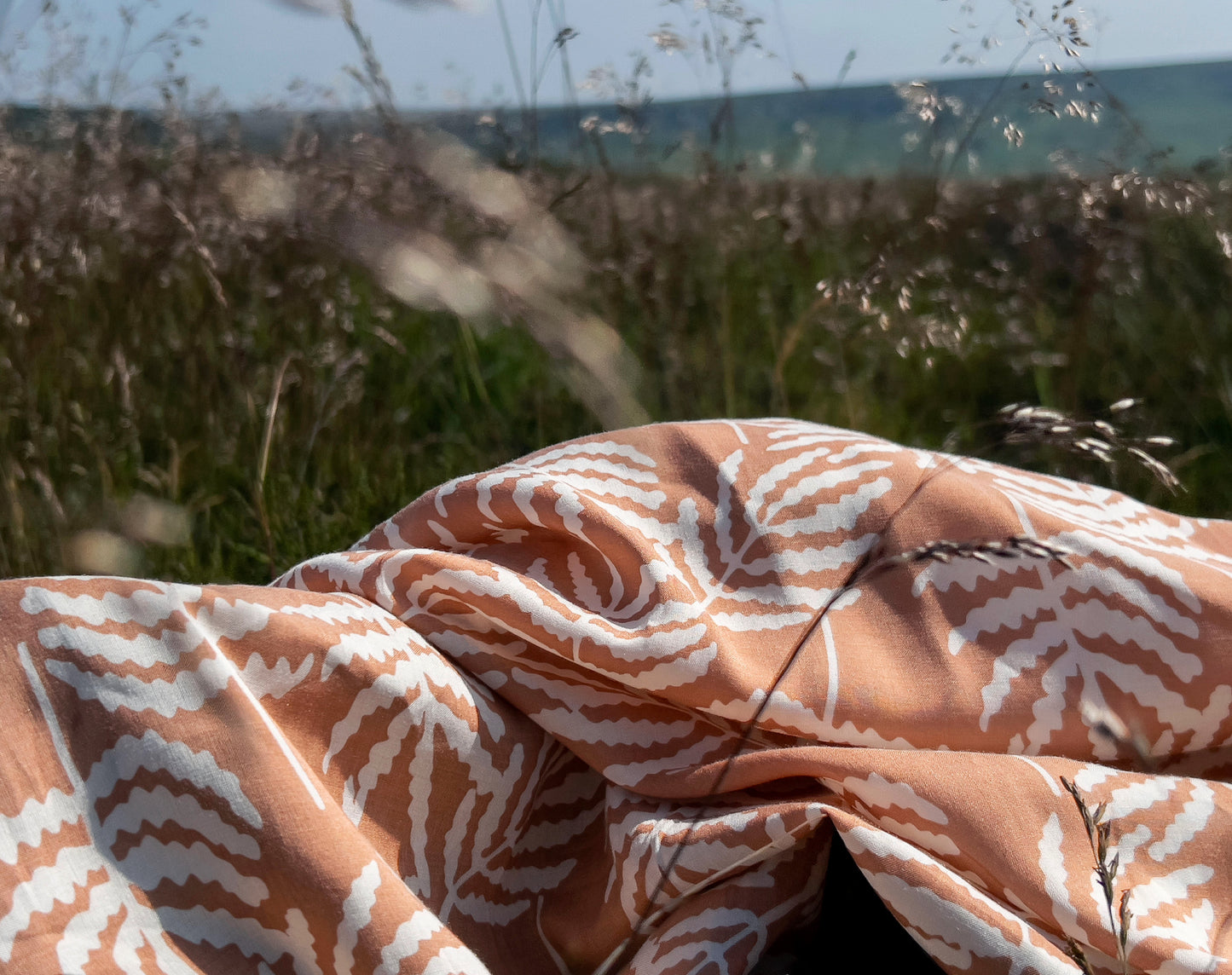 Bolt End • Ferngully Cinnamon on Rayon Challis