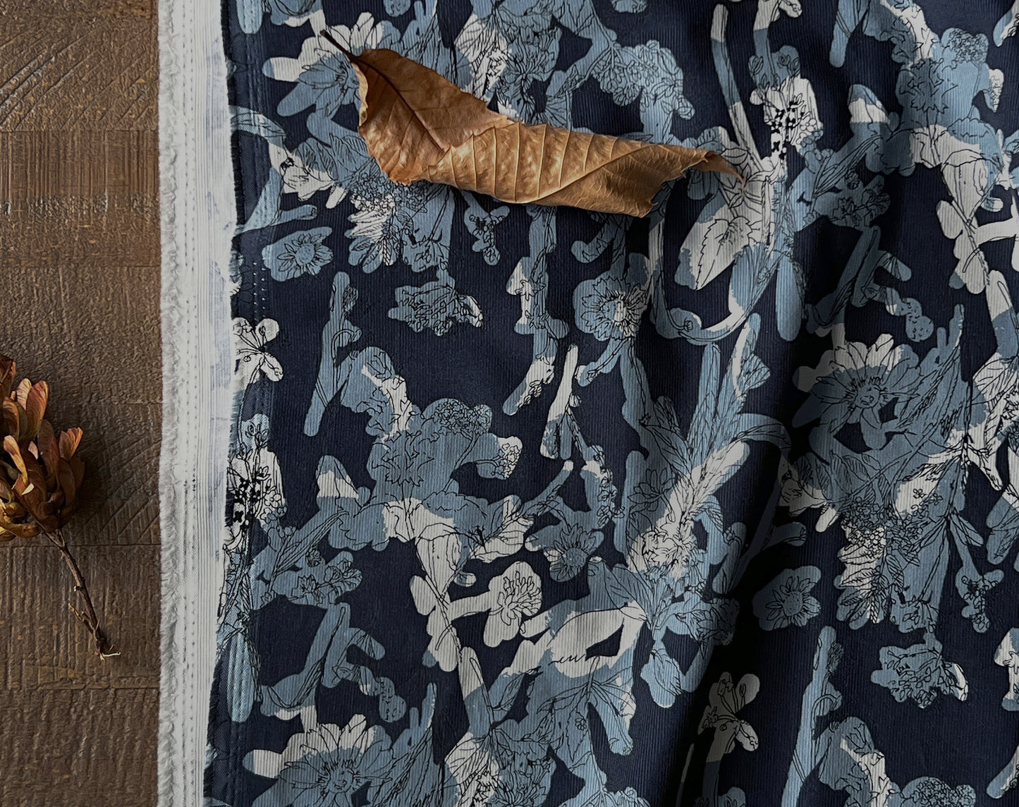 Japanese Fine Wale Corduroy ‘Sketch’ by Hokkoh