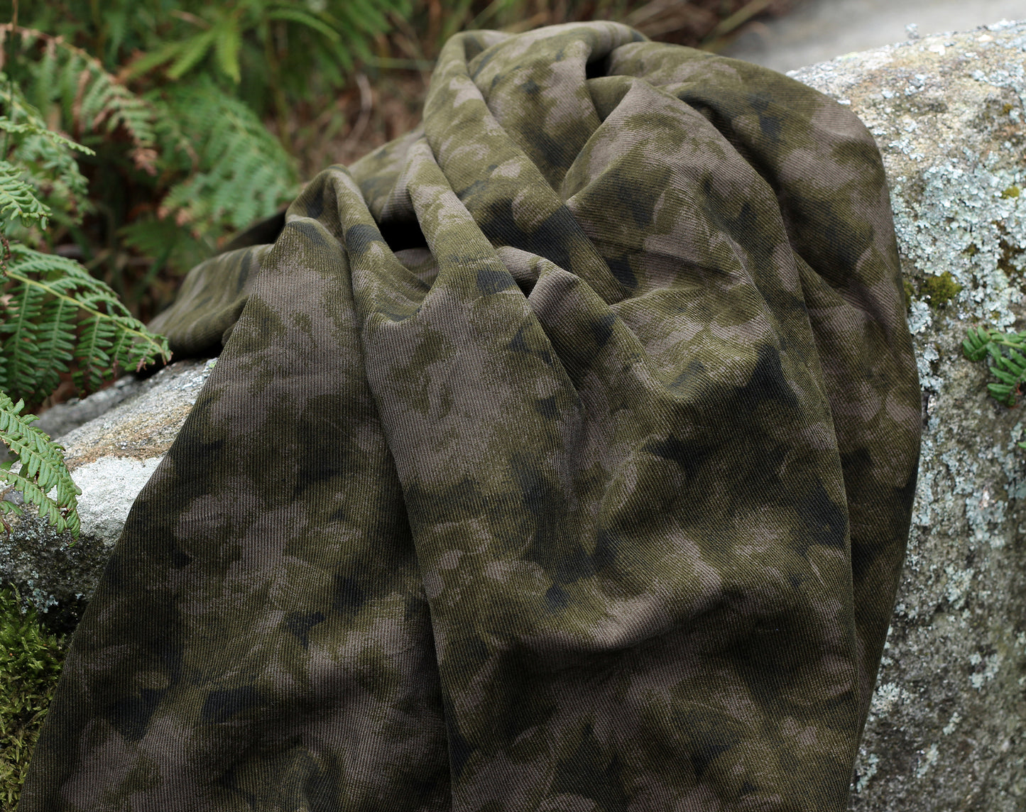 Japanese Fine Wale Corduroy ‘Watercolour’ by Hokkoh