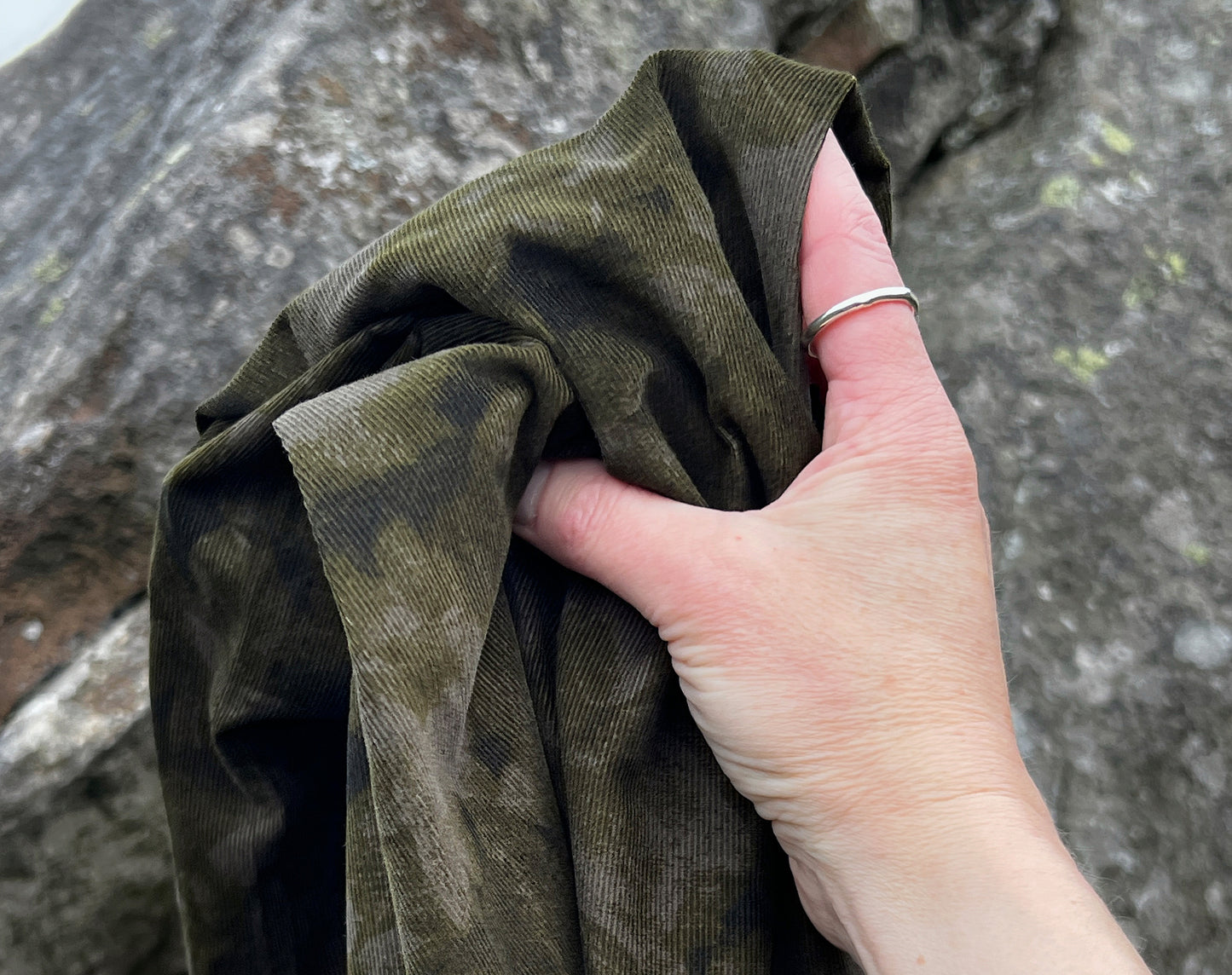 Japanese Fine Wale Corduroy ‘Watercolour’ by Hokkoh