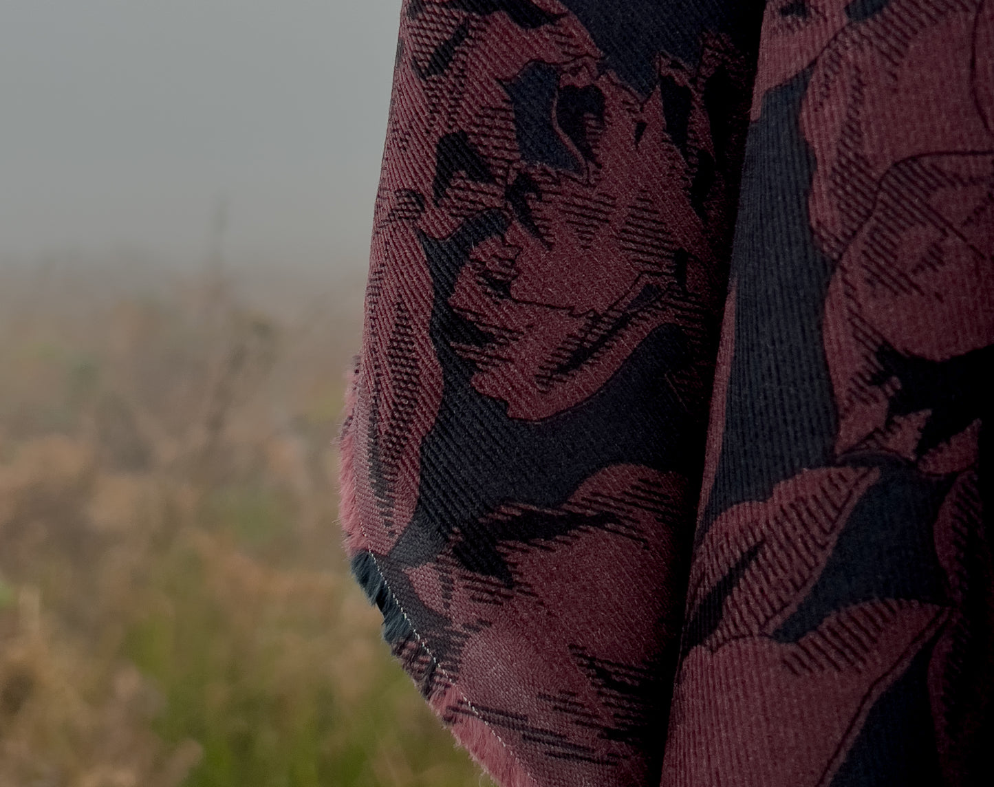 Bolt End • Japanese Fine Wale Corduroy 'Berry Botanical' by Hokkoh