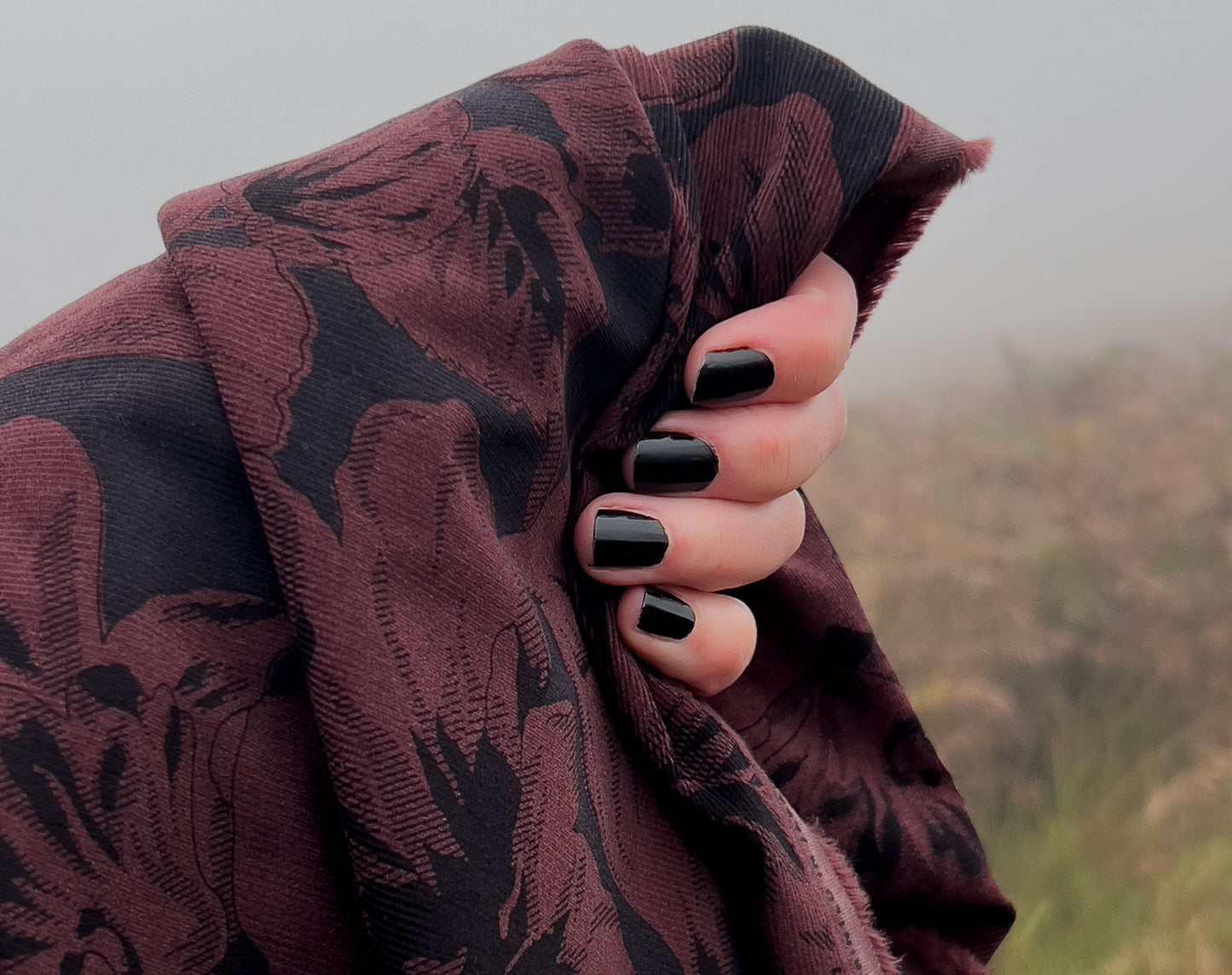 Bolt End • Japanese Fine Wale Corduroy 'Berry Botanical' by Hokkoh