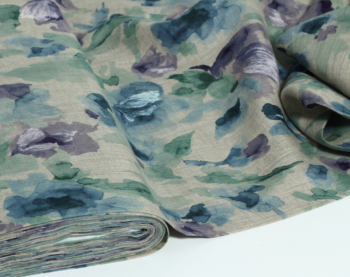 Japanese Linen 'Watercolour' by Hokkoh