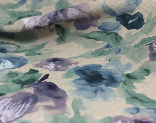 Japanese Linen 'Watercolour' by Hokkoh