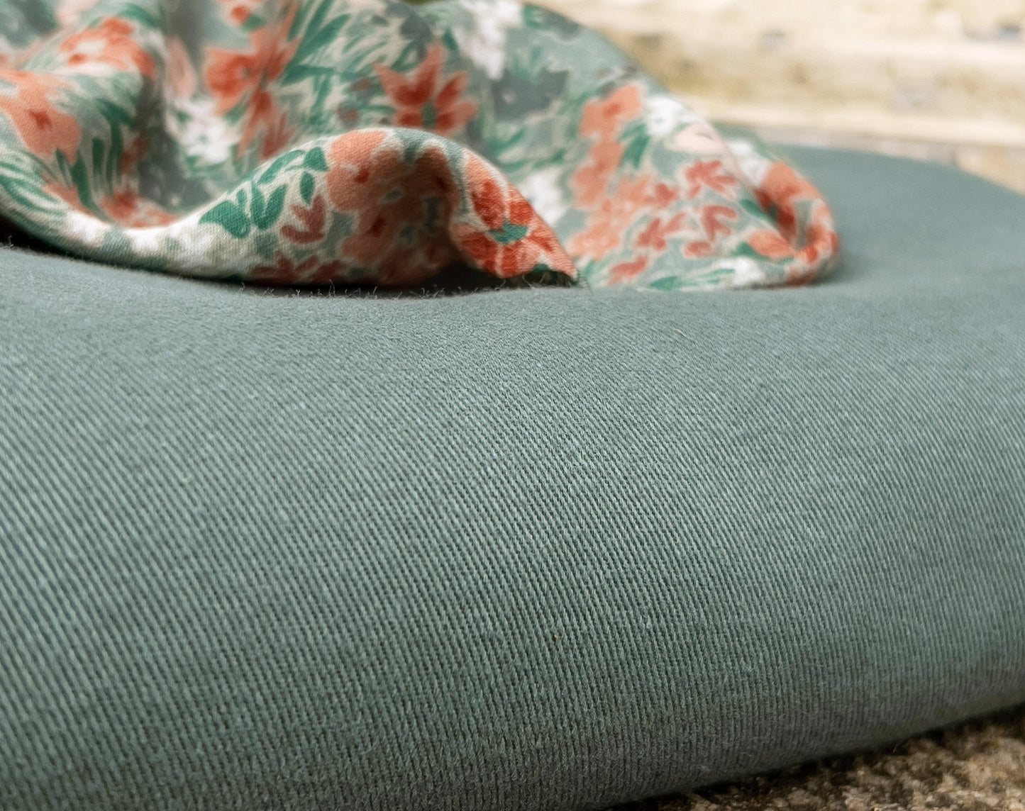 Bolt End • Organic Gabardine Twill ‘Légère Laurier’ by La Maison Naïve