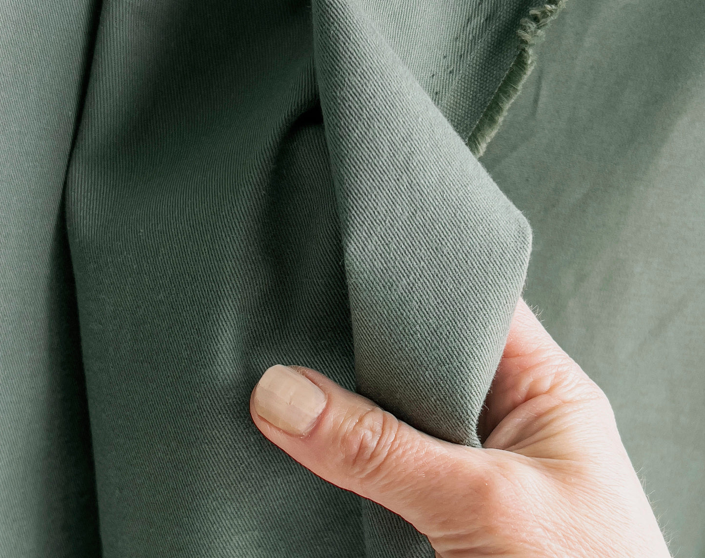 Bolt End • Organic Gabardine Twill ‘Légère Laurier’ by La Maison Naïve