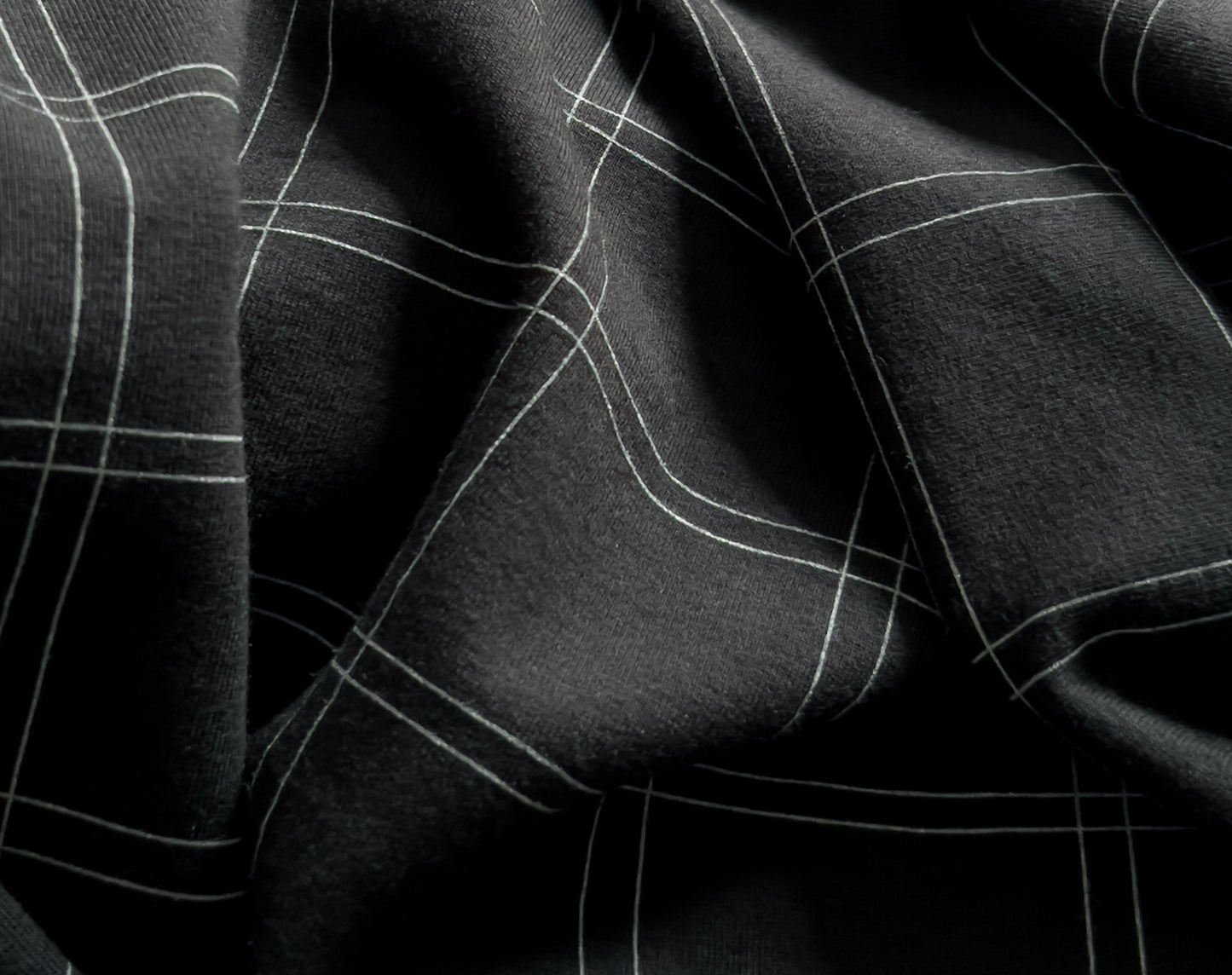Bolt End • Grid French Terry Sweater Knit by See You at Six