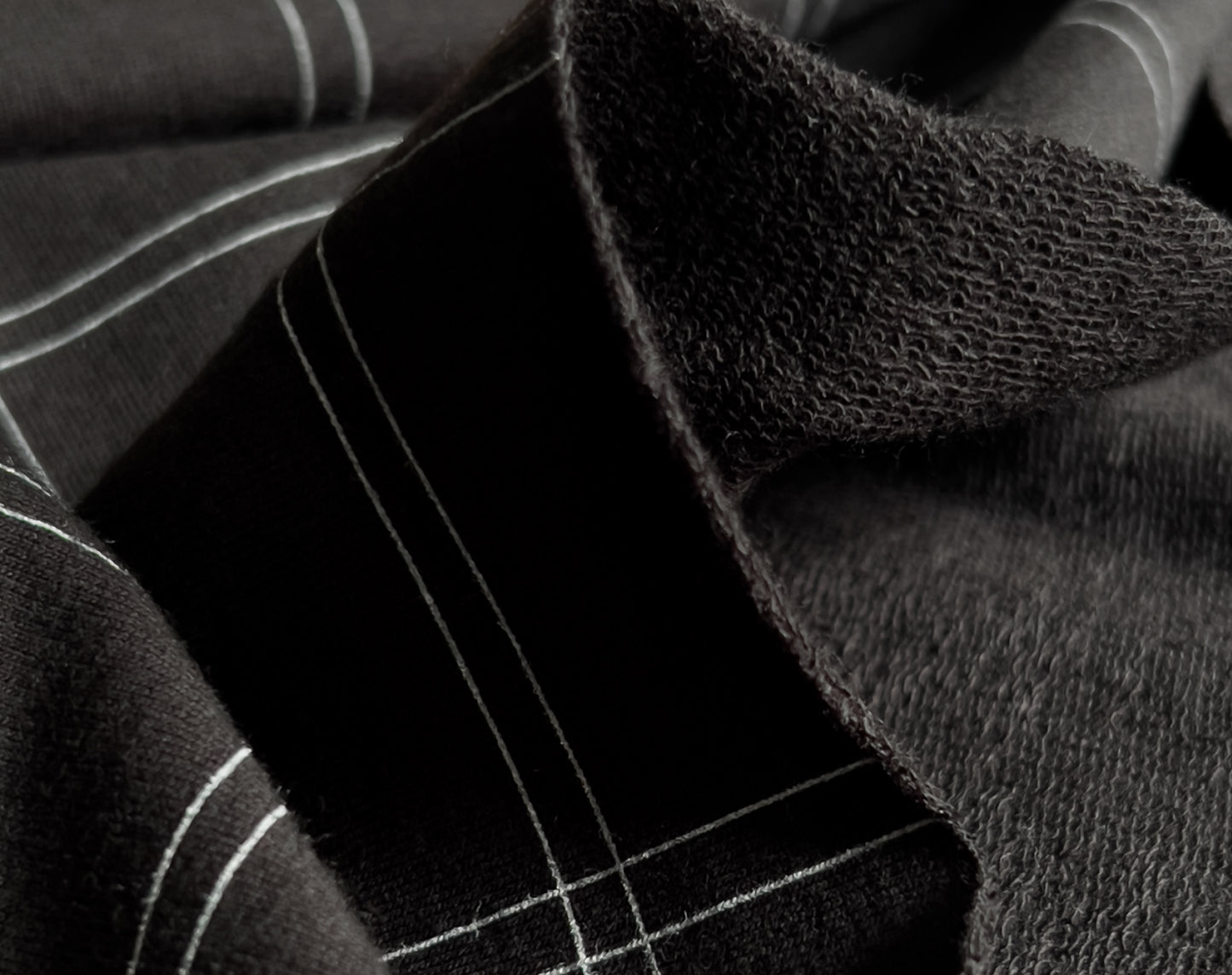 Bolt End • Grid French Terry Sweater Knit by See You at Six