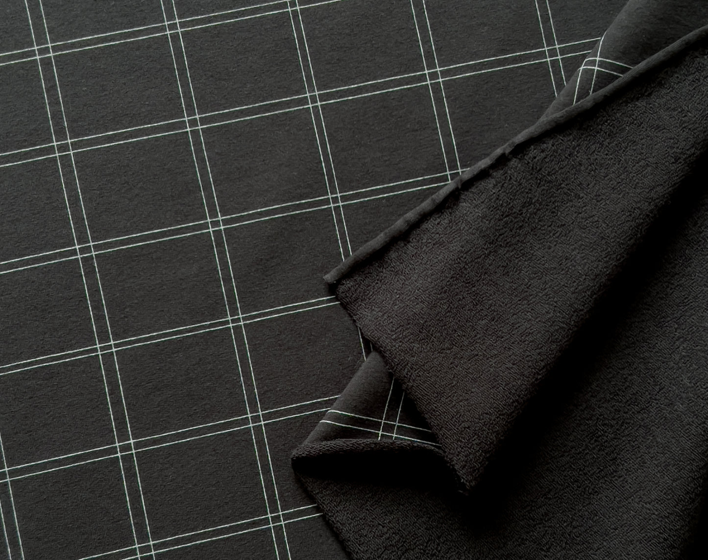 Bolt End • Grid French Terry Sweater Knit by See You at Six