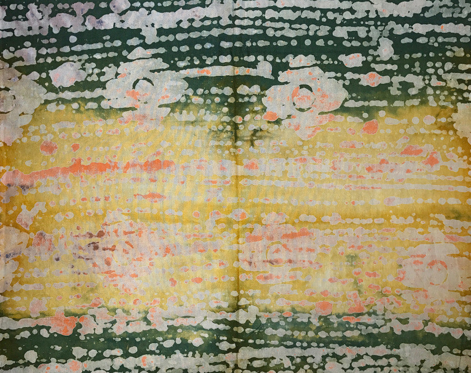 Hand-dyed African Cotton Batik Moss