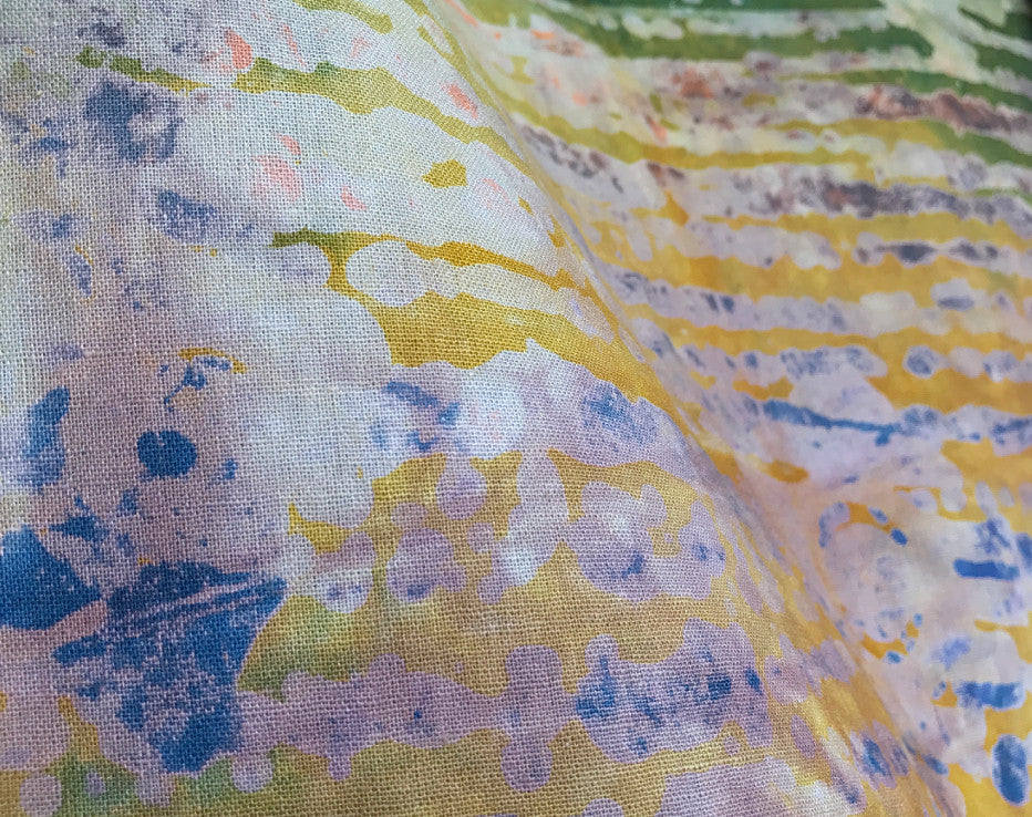 Hand-dyed African Cotton Batik Moss