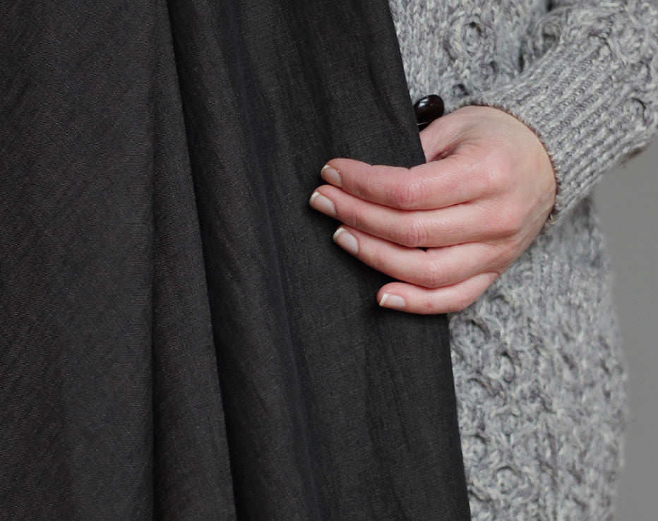 Fabulously Dark 100% Linen from Italy