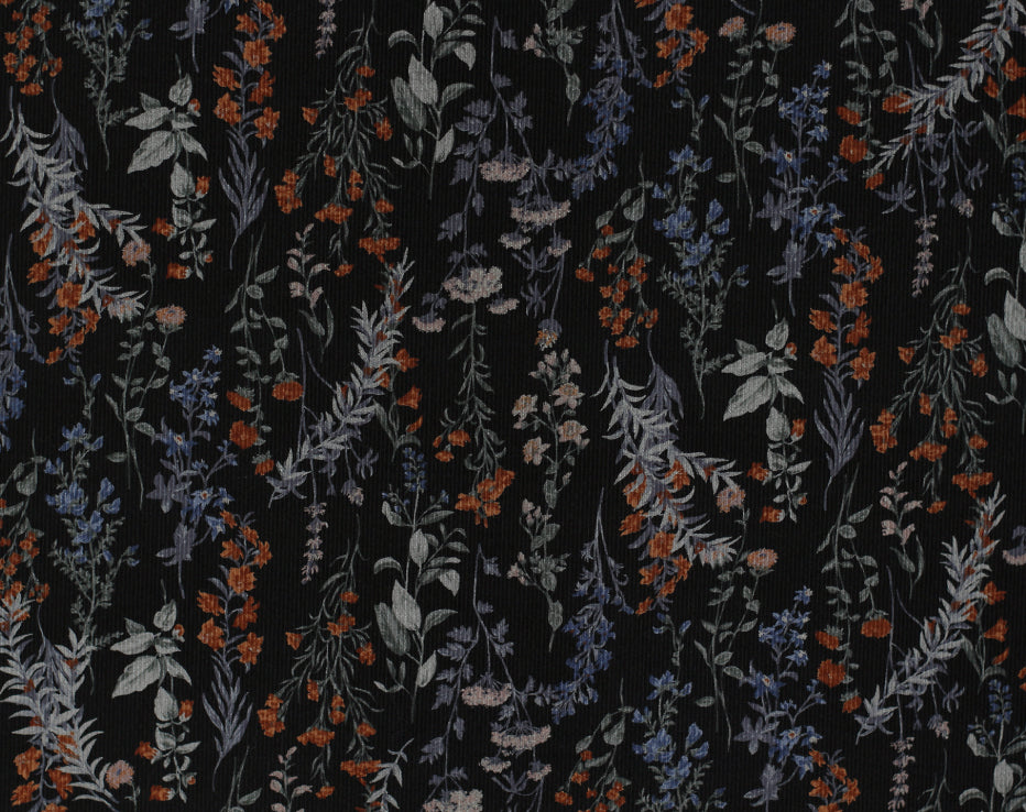 Japanese Corduroy Wildflower Sprigs by Hokkoh