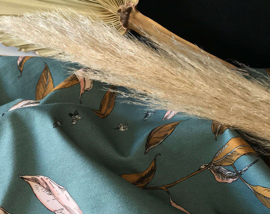 Hopeapaju Organic Jersey 'Frost' by Nuppu Print Company