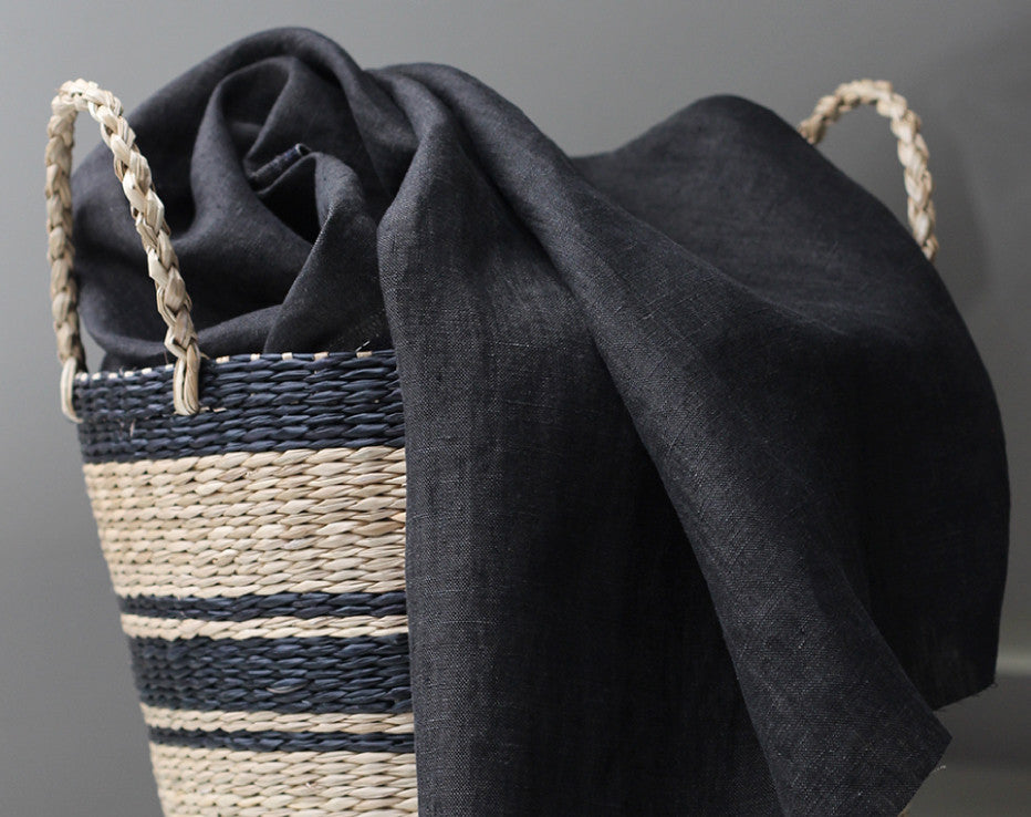 Fabulously Dark 100% Linen from Italy