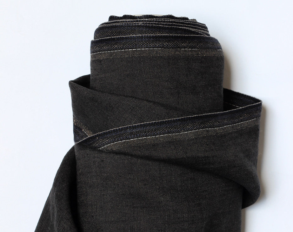 Fabulously Dark 100% Linen from Italy