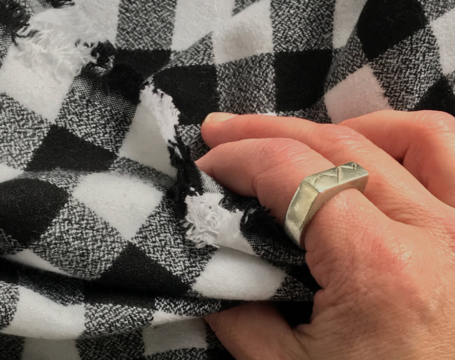 Mammoth Plaid Flannel White