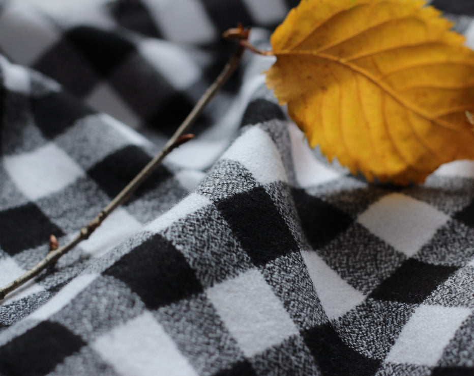 Mammoth Plaid Flannel White