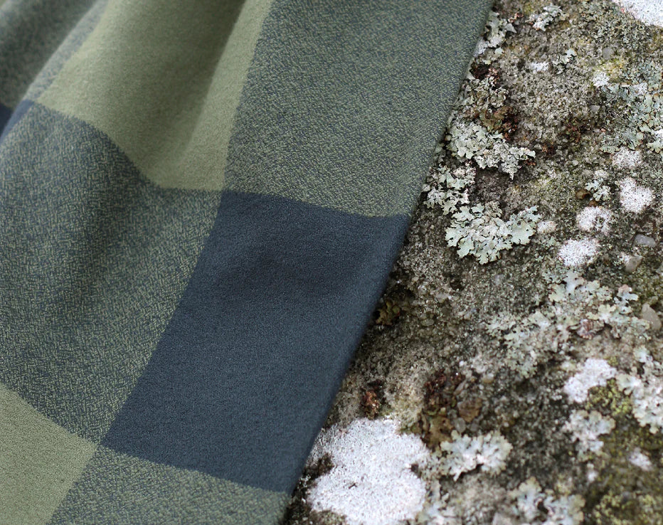 Bolt End Organic Mammoth Plaid Flannel Olive