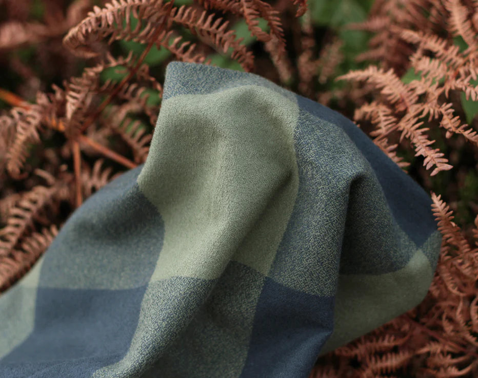 Bolt End Organic Mammoth Plaid Flannel Olive