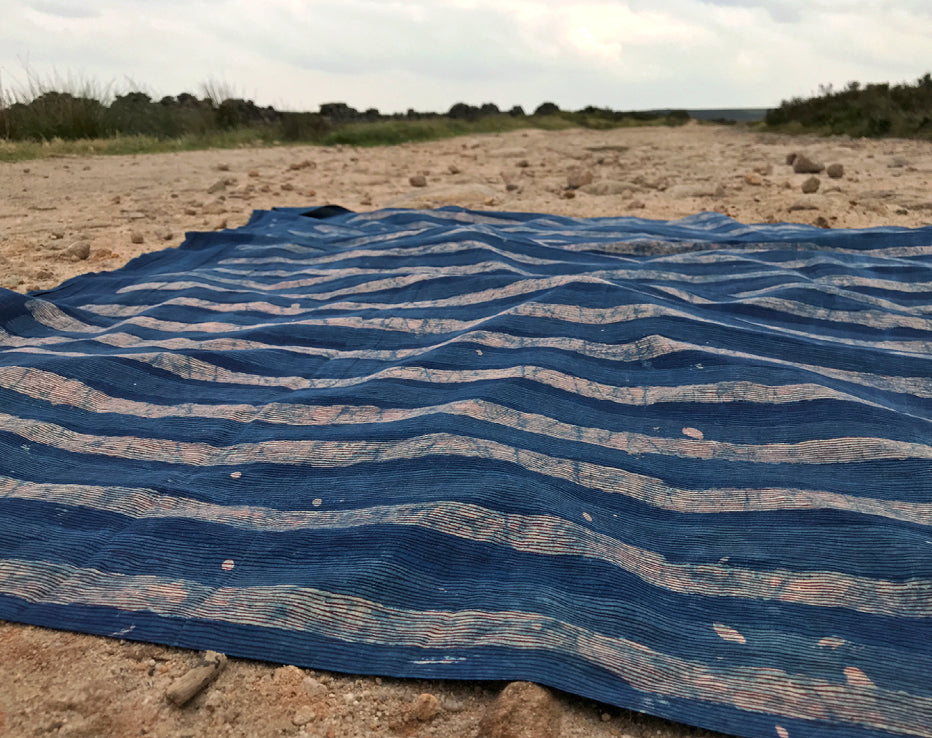 Longline Indigo Block Print Indian Cotton