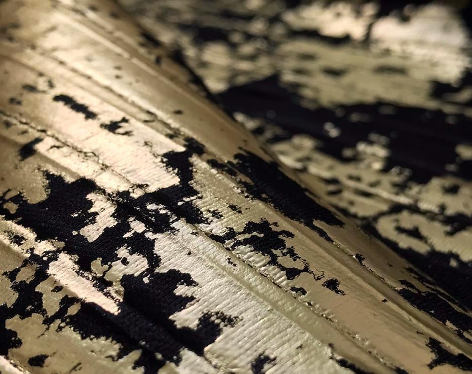Hand Printed Bremen Pleat by Lotte Martens