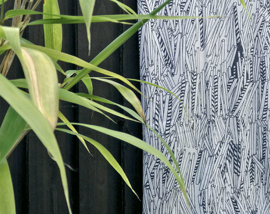 Straws Monochrome Organic Jersey by Papu Stories