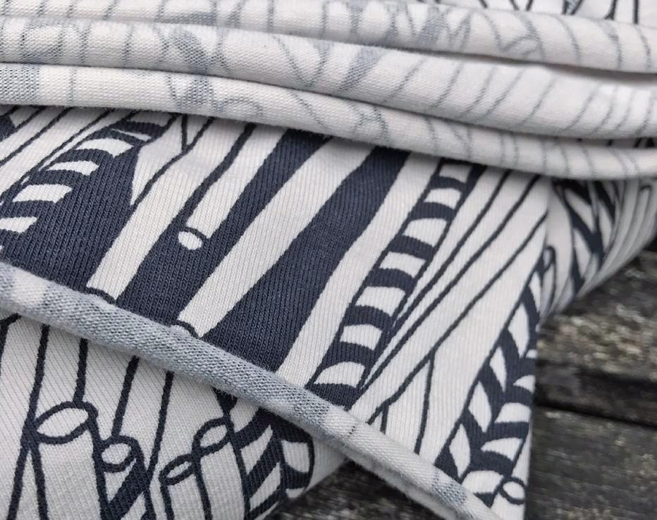 Straws Monochrome Organic Jersey by Papu Stories