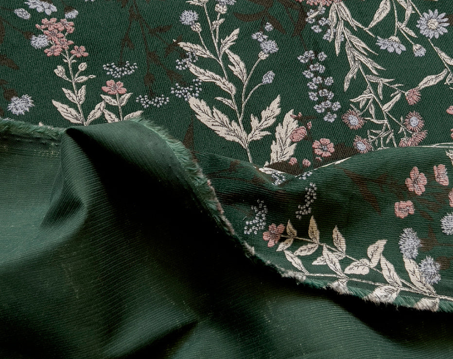 Japanese Corduroy Botanical by Hokkoh