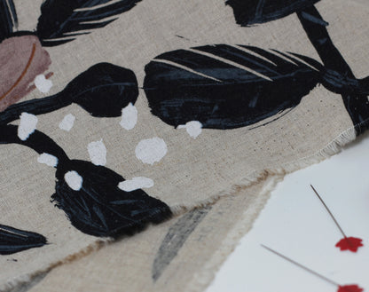 Japanese Linen Mix 'Lola' by Hokkoh