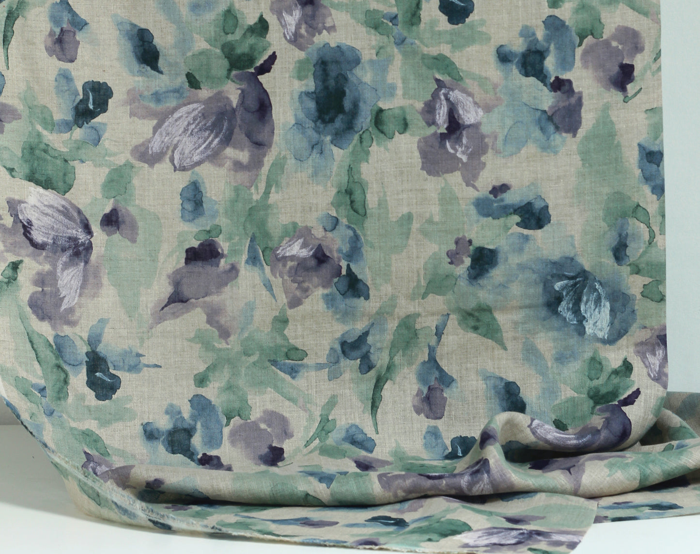 Japanese Linen 'Watercolour' by Hokkoh