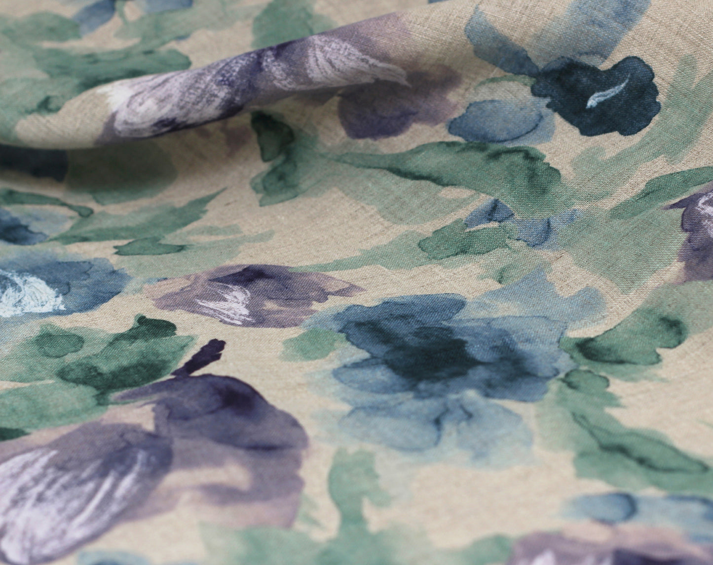 Japanese Linen 'Watercolour' by Hokkoh