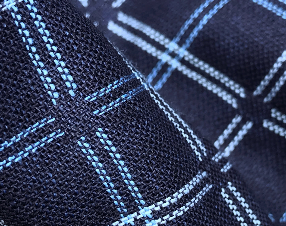 Remnant 160cm of Double Faced Indigo Cotton