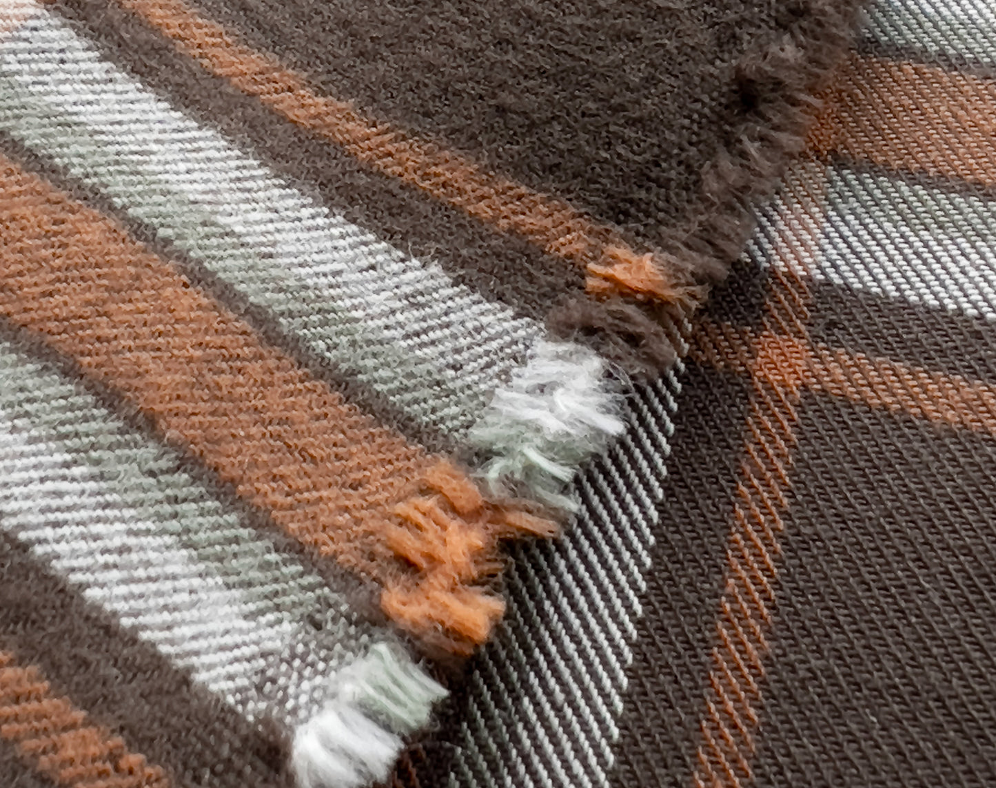 Brown Yarn Dyed Cotton Flannel from Japan