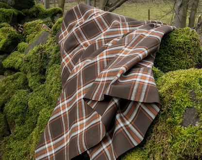 Brown Yarn Dyed Cotton Flannel from Japan