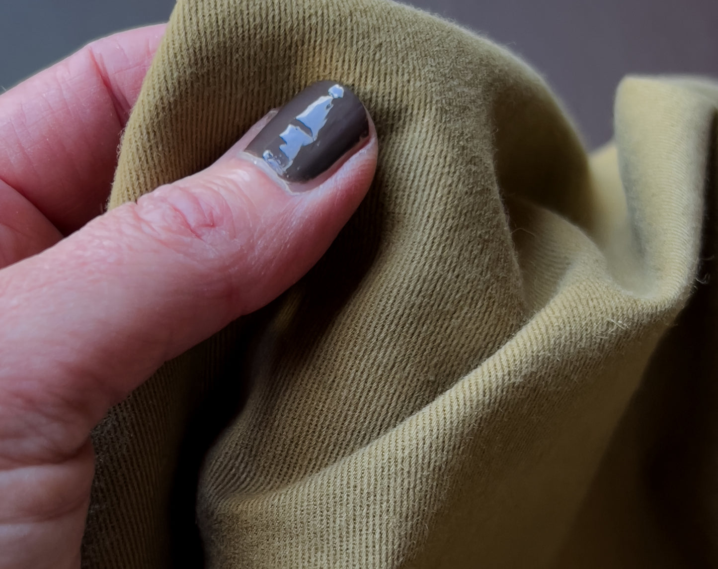 Organic Gabardine Twill ‘Légère Olive’ by La Maison Naïve