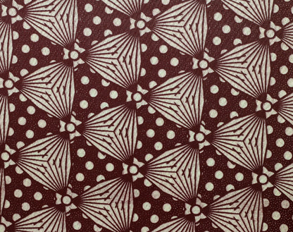 African Wax Print Cotton - Wine Petals