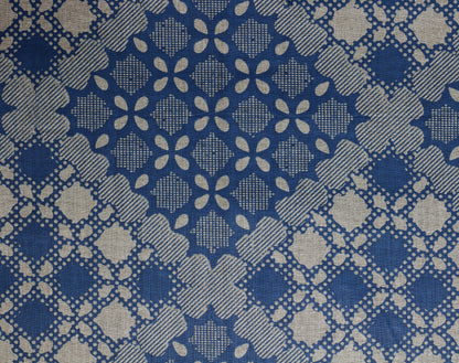 African Wax Print Cotton - Blue Dot Tile