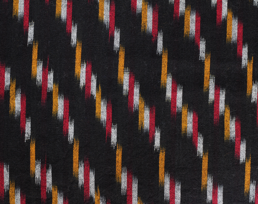 Ikat Homespun Indian Cotton - Black Fire