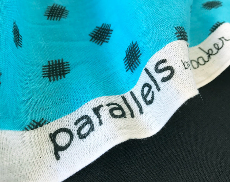 Parallels Hashtags Double Gauze by Kokka