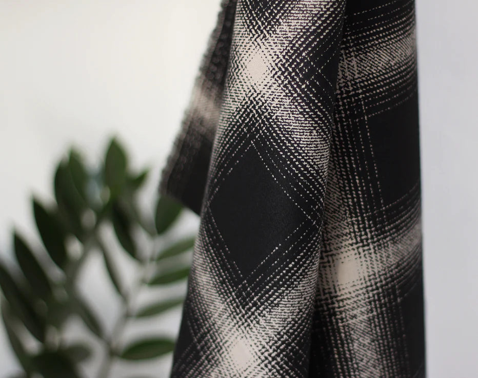 Bolt end Japanese Fine Brushed Cotton Plaid by Hokkoh