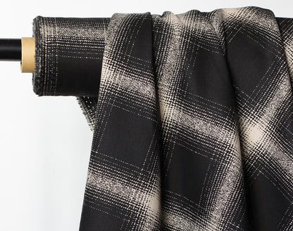 Japanese Fine Brushed Cotton Plaid by Hokkoh