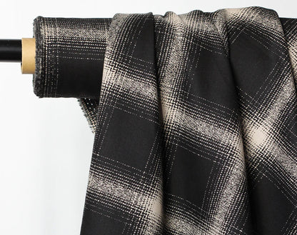 Bolt end Japanese Fine Brushed Cotton Plaid by Hokkoh