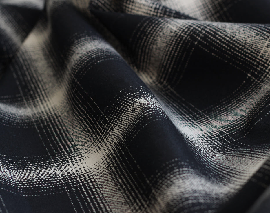 Japanese Fine Brushed Cotton Plaid by Hokkoh