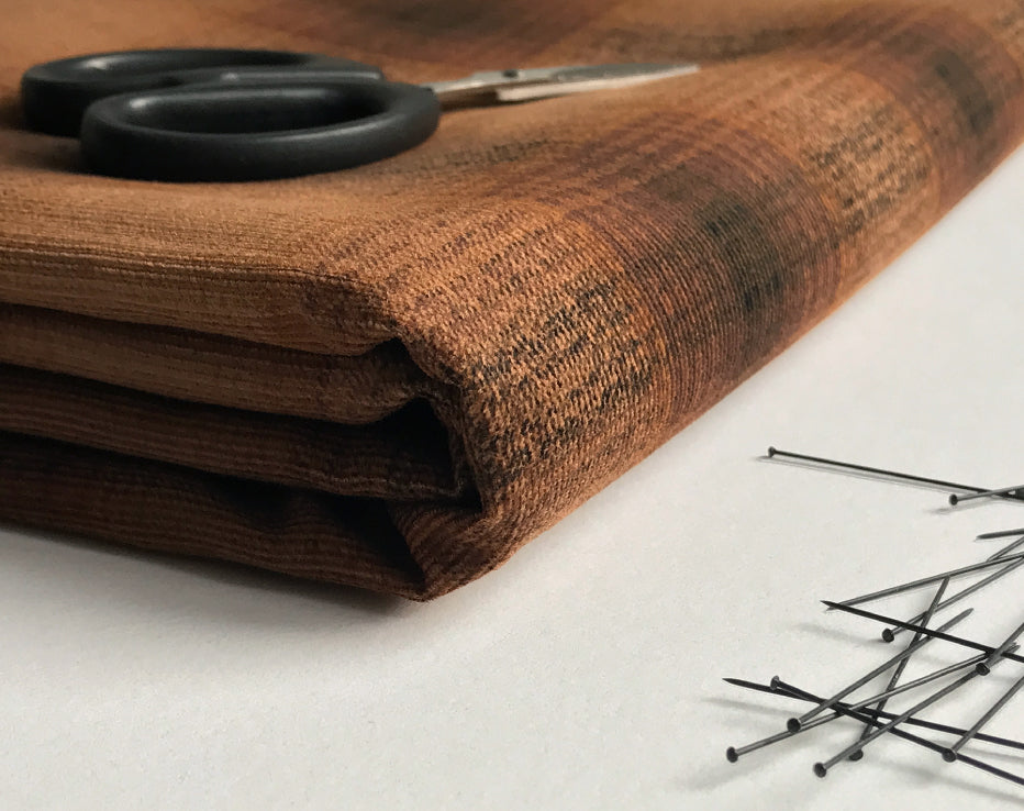 Japanese Fine Needle Corduroy Rust by Hokkoh